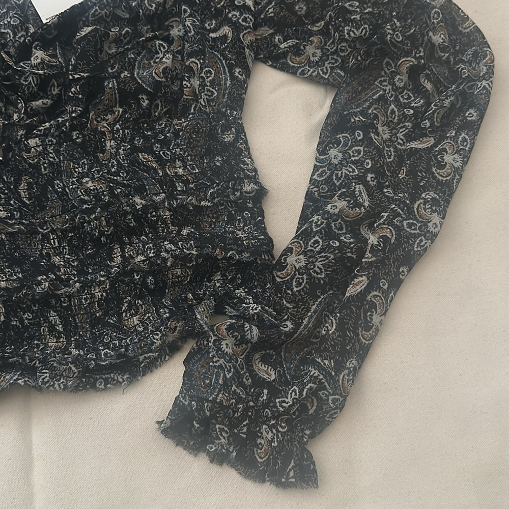 NWT Free People Lolita Top in Black Combo - Picture 8 of 16
